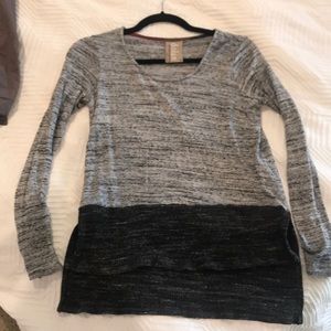 Adorable black/gray Anthro Sweater